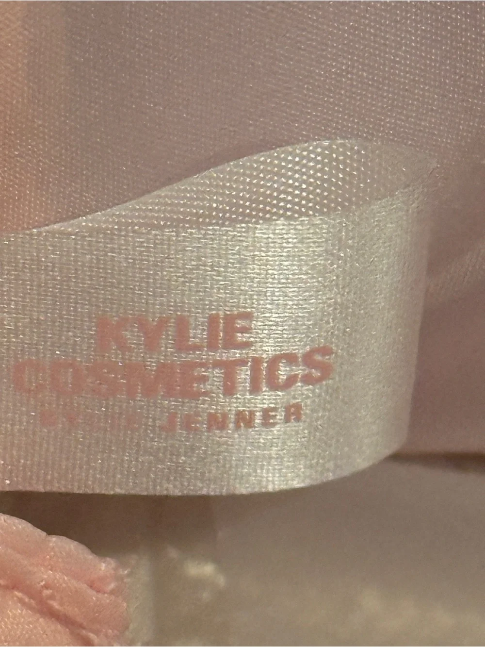 Kylie Cosmetics Embossed Pale Pink Pouch